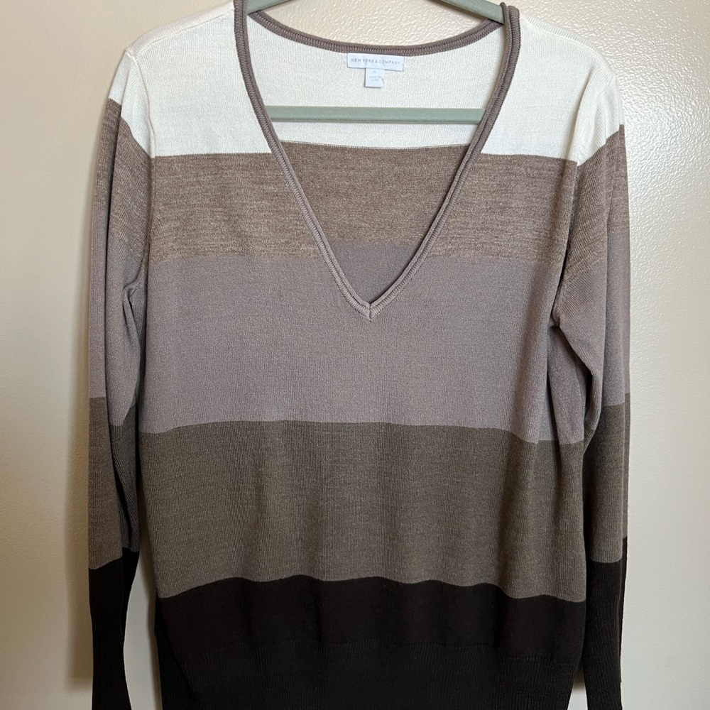 NY&C Striped Sweater